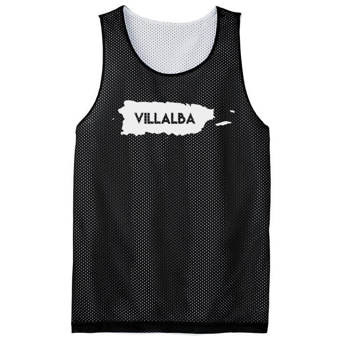 Villalba Puerto Rican Mesh Reversible Basketball Jersey Tank