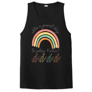 Violin Player Rainbow Design PosiCharge Competitor Tank