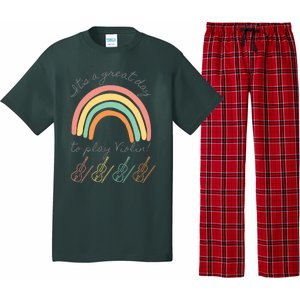 Violin Player Rainbow Design Pajama Set