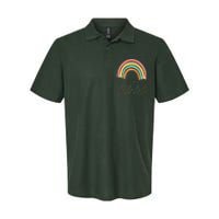 Violin Player Rainbow Design Softstyle Adult Sport Polo