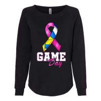 Volleyball Pink Ribbon Breast Cancer Awareness Sport Gift Womens California Wash Sweatshirt