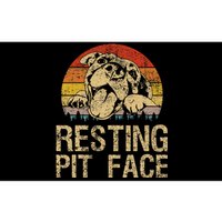 Vintage Pitbull Resting Pit Face  Funny Pitbull Lovers Bumper Sticker