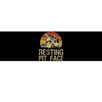 Vintage Pitbull Resting Pit Face  Funny Pitbull Lovers Bumper Sticker