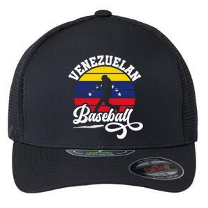 Venezuela Pride Roots Baseball Player Retro Softball Flexfit Unipanel Trucker Cap