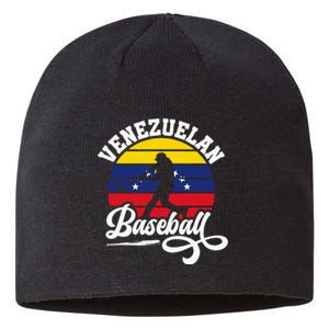 Venezuela Pride Roots Baseball Player Retro Softball Sustainable Beanie