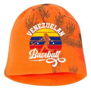 Venezuela Pride Roots Baseball Player Retro Softball Kati - Camo Knit Beanie