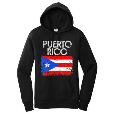 Vintage Puerto Rico Puerto Rican Flag Pride Gift Women's Pullover Hoodie