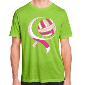 Volleyball Pink Ribbon Cool Breast Cancer Awareness Gifts Adult ChromaSoft Performance T-Shirt