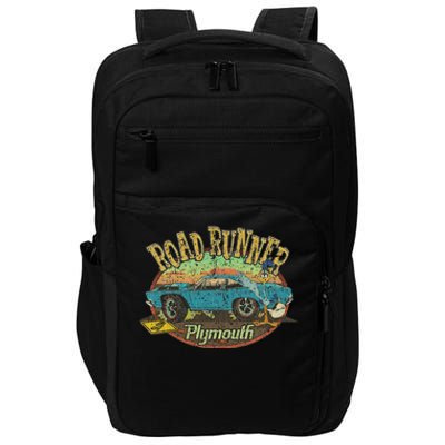 Vintage Plymouth's Road Runner 1968 Classic Car Gift Impact Tech Backpack