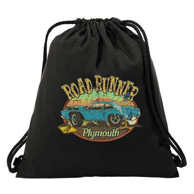 Vintage Plymouth's Road Runner 1968 Classic Car Gift Drawstring Bag