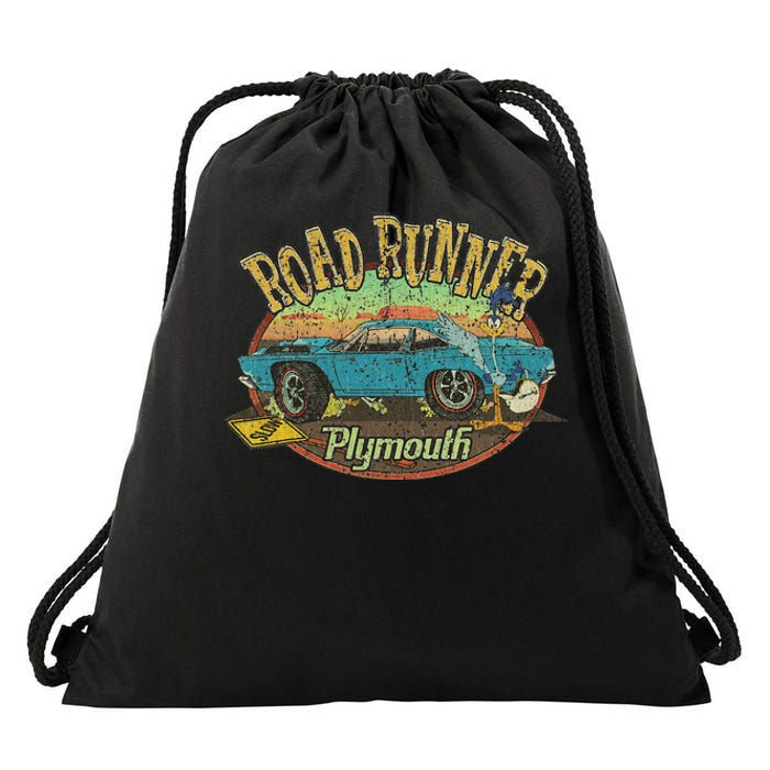 Vintage Plymouth's Road Runner 1968 Classic Car Gift Drawstring Bag