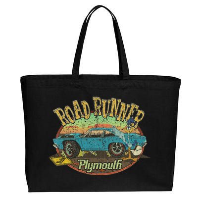 Vintage Plymouth's Road Runner 1968 Classic Car Gift Cotton Canvas Jumbo Tote