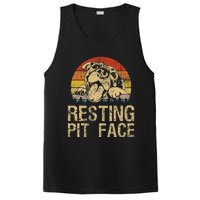 Vintage Pitbull Resting Pit Face  Funny Pitbull Lovers  PosiCharge Competitor Tank