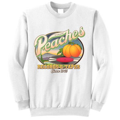 Vintage Peaches Records And Tapes Since 1975 Sweatshirt