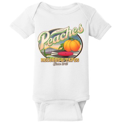 Vintage Peaches Records And Tapes Since 1975 Baby Bodysuit