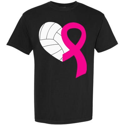 Volleyball Pink Ribbon Cool Breast Cancer Awareness Gifts Garment-Dyed Heavyweight T-Shirt