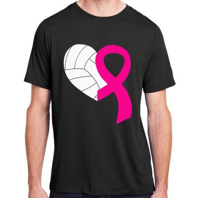 Volleyball Pink Ribbon Cool Breast Cancer Awareness Gifts Adult ChromaSoft Performance T-Shirt