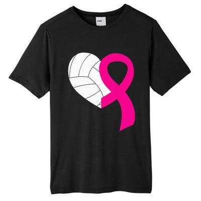 Volleyball Pink Ribbon Cool Breast Cancer Awareness Gifts Tall Fusion ChromaSoft Performance T-Shirt