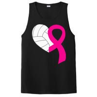 Volleyball Pink Ribbon Cool Breast Cancer Awareness Gifts PosiCharge Competitor Tank