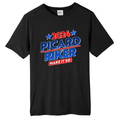 Vote Picard Riker Make It So 2024 Election Tall Fusion ChromaSoft Performance T-Shirt