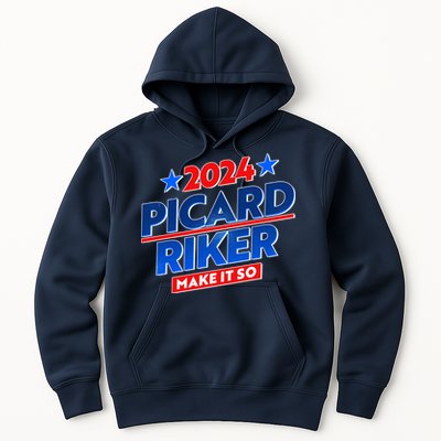 Vote Picard Riker Make It So 2024 Election Hoodie