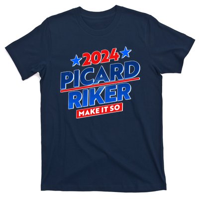 Vote Picard Riker Make It So 2024 Election T-Shirt