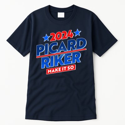 Vote Picard Riker Make It So 2024 Election Tall T-Shirt