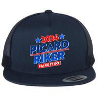 Vote Picard Riker Make It So 2024 Election Flatbill Hat