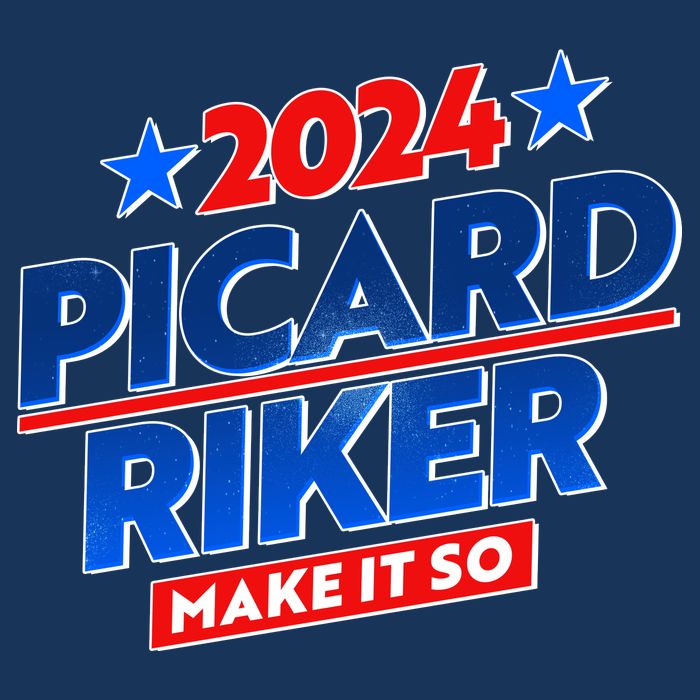 Vote Picard Riker Make It So 2024 Election Flatbill Hat