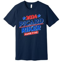 Vote Picard Riker Make It So 2024 Election Premium T-Shirt