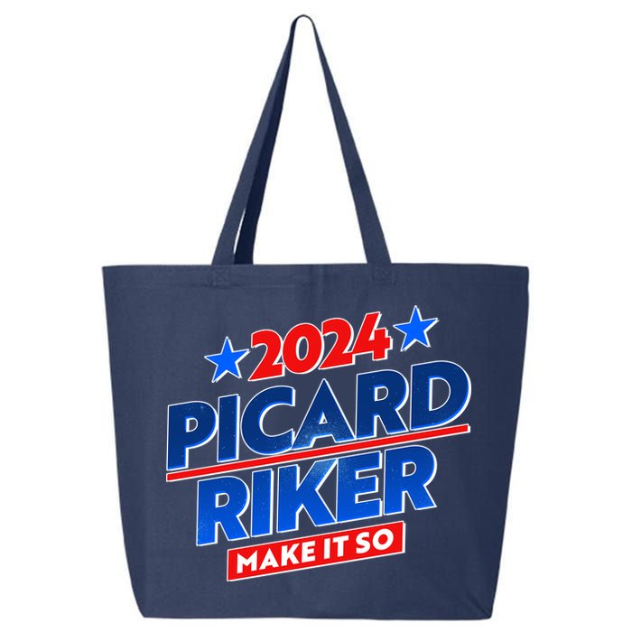 Vote Picard Riker Make It So 2024 Election 25L Jumbo Tote