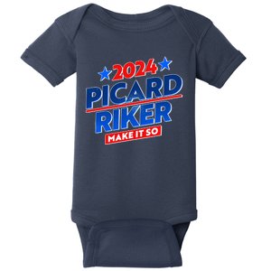 Vote Picard Riker Make It So 2024 Election Baby Bodysuit