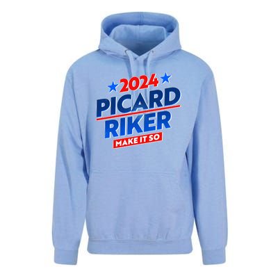 Vote Picard Riker Make It So 2024 Election Unisex Surf Hoodie