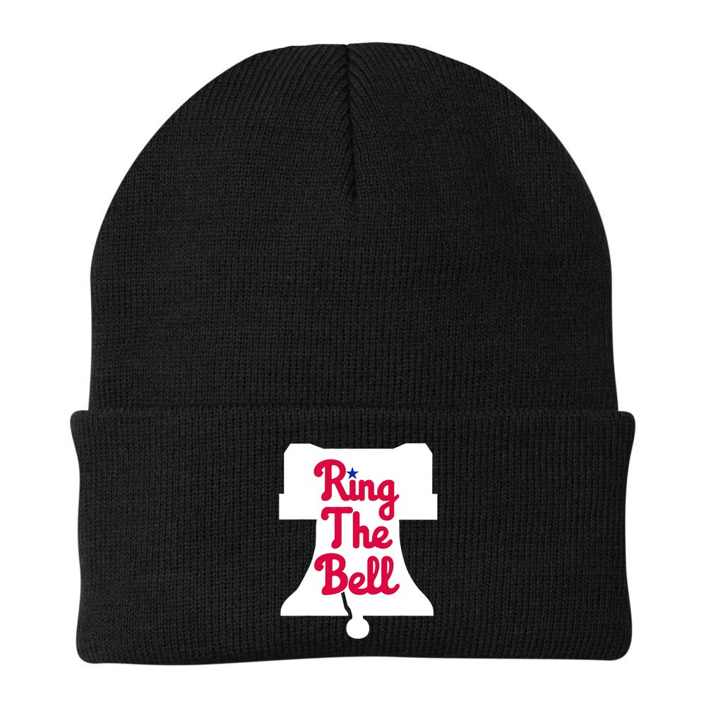 Vintage Philly Ring The Bell Philadelphia Baseball Christmas Beanie