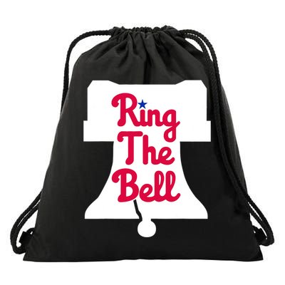 Vintage Philly Ring The Bell Philadelphia Baseball Christmas Drawstring Bag