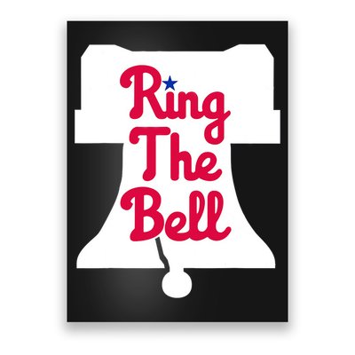 Vintage Philly Ring The Bell Philadelphia Baseball Christmas Poster