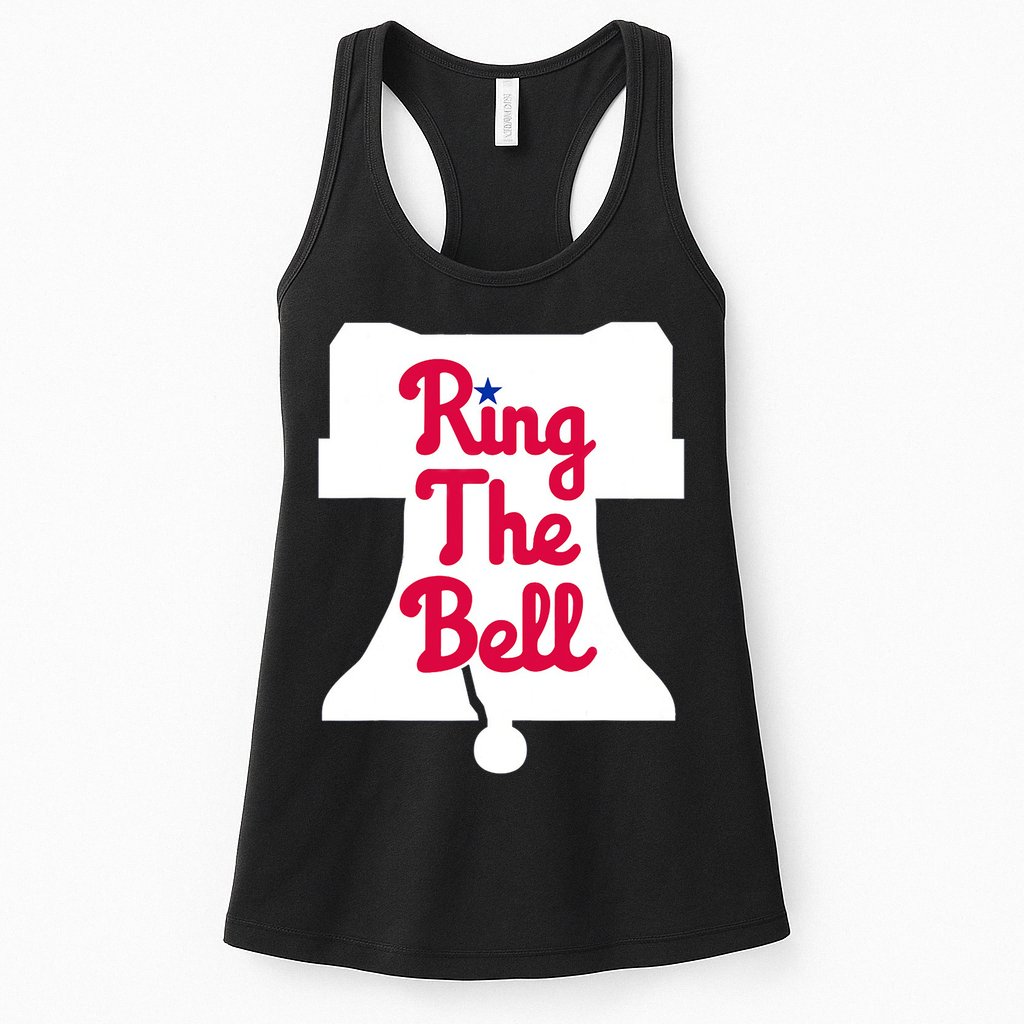 Vintage Philly Ring The Bell Philadelphia Baseball Christmas Womens Tank Top