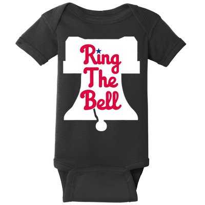 Vintage Philly Ring The Bell Philadelphia Baseball Christmas Baby Bodysuit