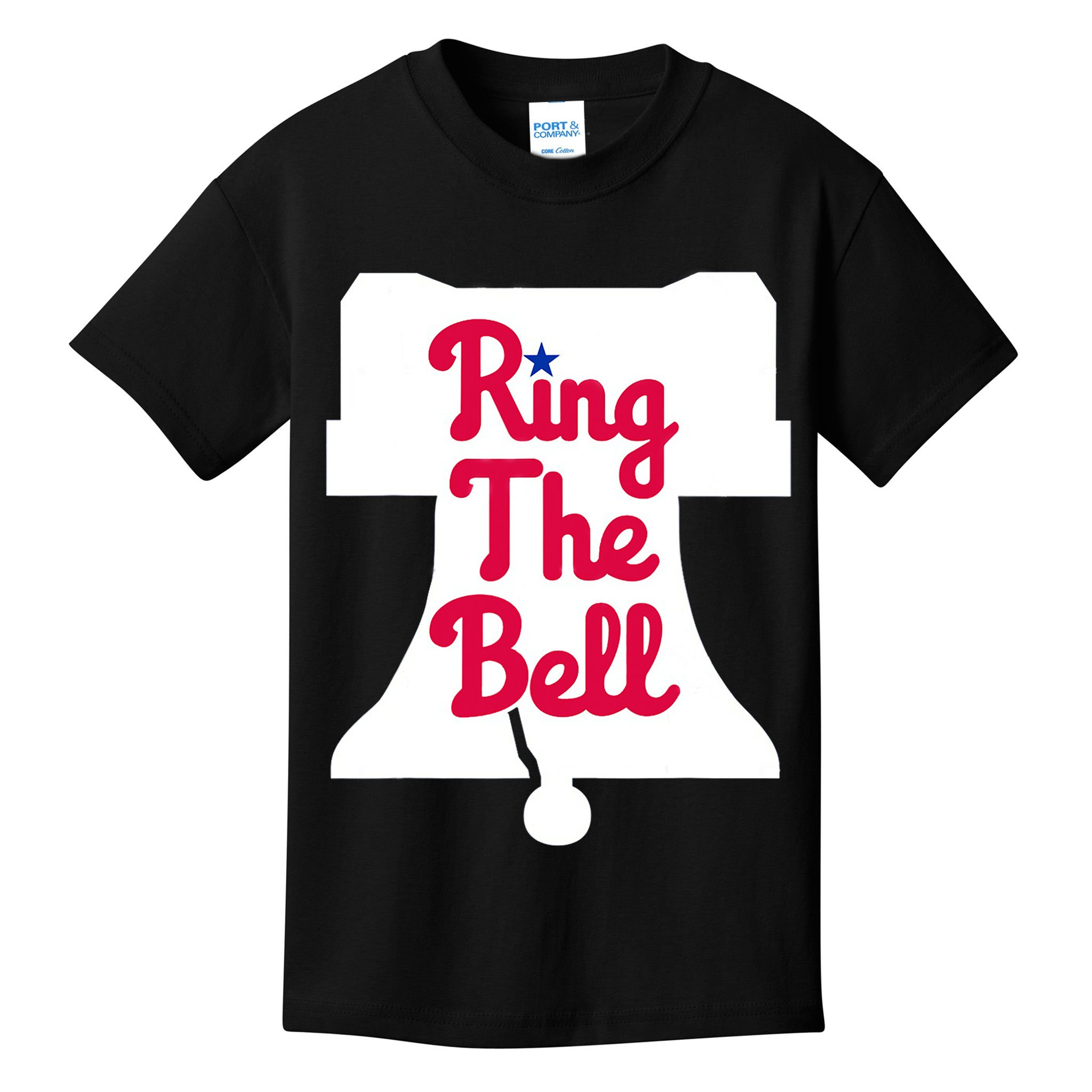 Vintage Philly Ring The Bell Philadelphia Baseball Christmas Kids T-Shirt