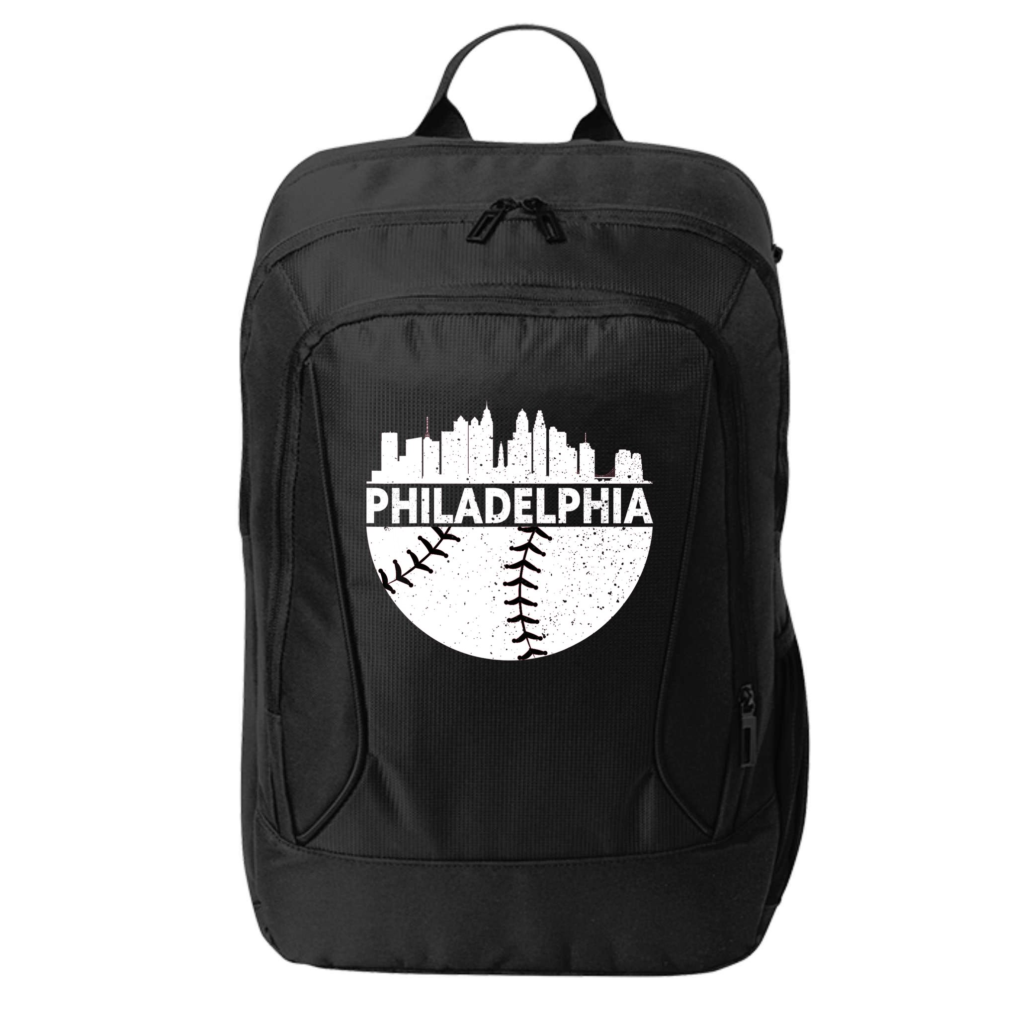 Vintage Philadelphia Skyline Baseball Retro Cityscap City Backpack