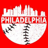 Vintage Philadelphia Skyline Baseball Retro Cityscap Tall T-Shirt