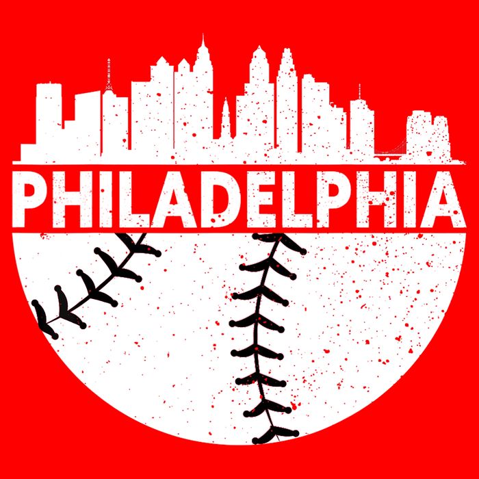 Vintage Philadelphia Skyline Baseball Retro Cityscap Tall T-Shirt