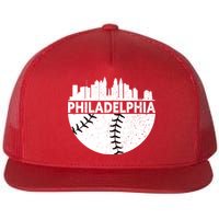 Vintage Philadelphia Skyline Baseball Retro Cityscap Flatbill Hat