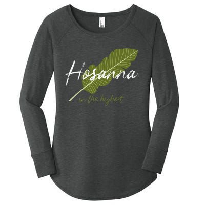 Vintage Palm Sunday Hosanna In The Highest Christian Easter Women's Perfect Tri Tunic Long Sleeve Shirt