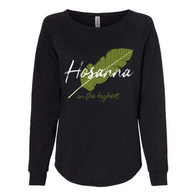 Vintage Palm Sunday Hosanna In The Highest Christian Easter Womens California Wash Sweatshirt