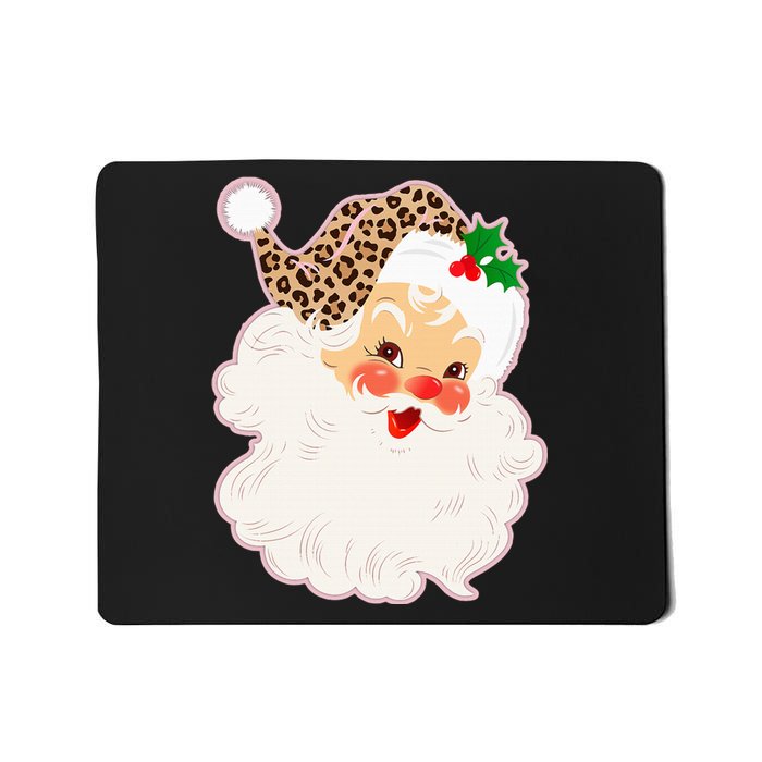 Vintage Pink Santa Claus Pink Christmas Pink Pajamas Xmas Mousepad