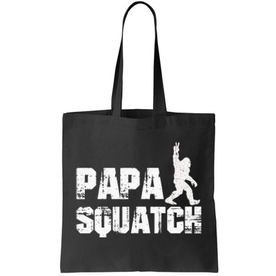 Vintage Papa Squatch Dad Sasquatch Bigfoot Fathers Day Tote Bag