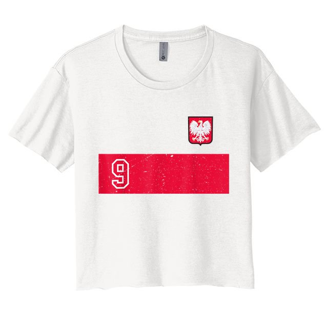 Vintage Poland Soccer Jersey Polska Football Crop Top