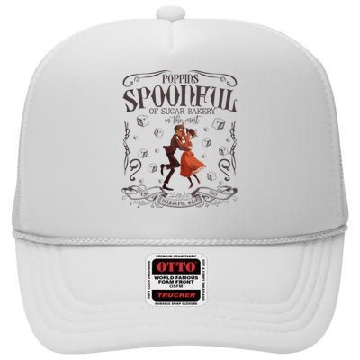 Vintage Poppins Spoonful Of Sugar Bakery In The Most Delightful Way High Crown Mesh Back Trucker Hat