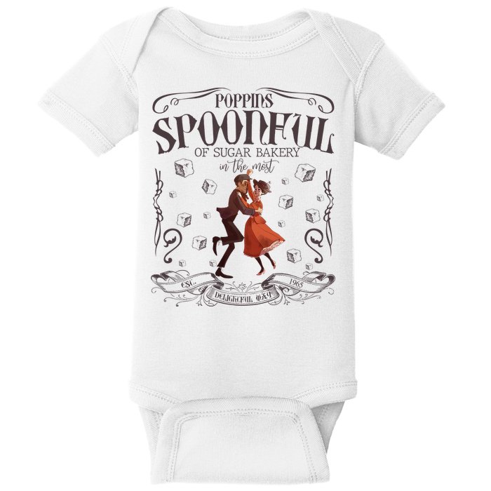 Vintage Poppins Spoonful Of Sugar Bakery In The Most Delightful Way Baby Bodysuit